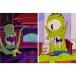 Funko Pop Television - The Simpsons Treehouse Of Horror Kang And Kodos 2 Pack Glows In The Dark Summer Convention 2019