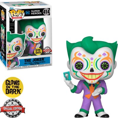 Funko Pop The Joker 414 (Dia De Los Dc) (Coringa) (Special Edition) (Glows In The Dark) (Heroes Dc Comics)