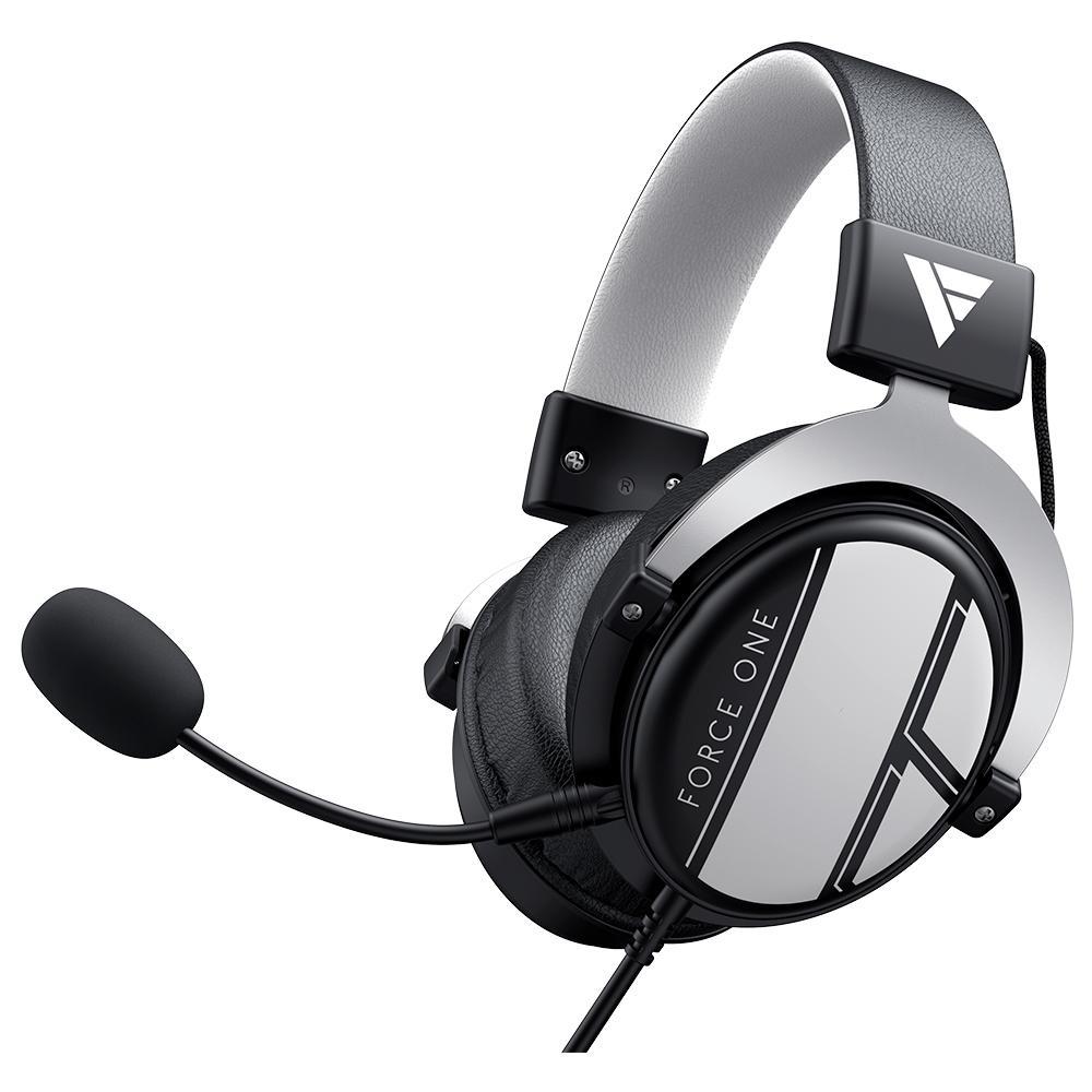 Headset Force One Spitfire, Driver 50Mm, P3 C/Adaptador P2