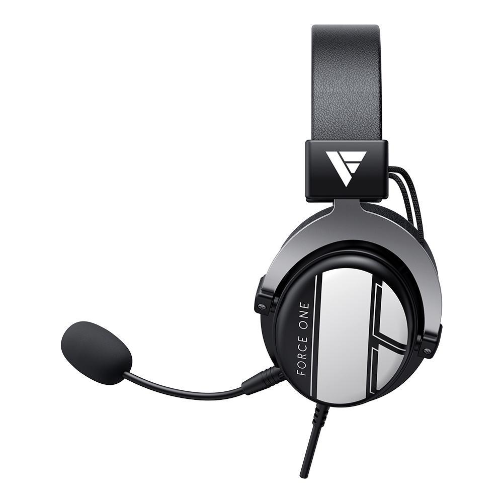 Headset Force One Spitfire, Driver 50Mm, P3 C/Adaptador P2