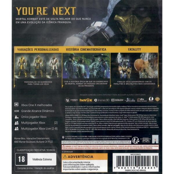 Mortal Kombat 11 Xbox One (Jogo Mídia Física)