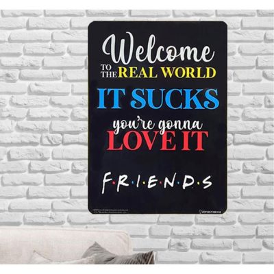 Placa Decorativa Friends (It Sucks) (26X20)