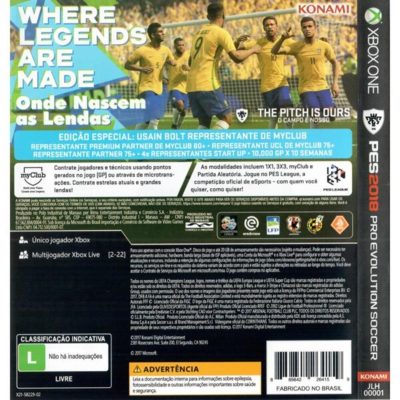 Pro Evolution Soccer 2018 - Xbox One #2 (Mídia Fisica)
