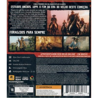 Red Dead Redemption 2 Xbox One (Jogo Mídia Física)