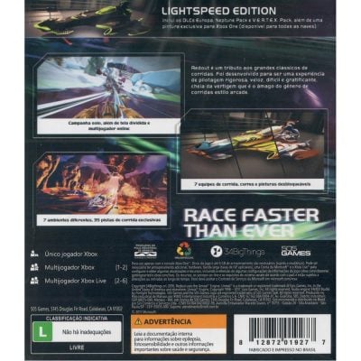 Redout Lightspeed Edition Xbox One (Mídia Física)