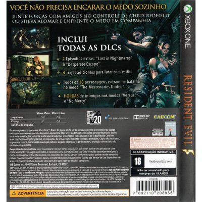 Resident Evil 5 Xbox One (Jogo MÃdia FÃsica)