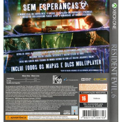 Resident Evil 6 Xbox One (Jogo Mídia Física)