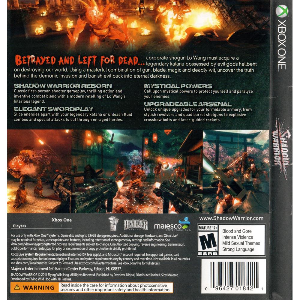 Shadow Warrior for Xbox One