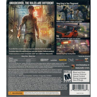 Sleeping Dogs Definitive Edition Xbox One (Jogo Mídia Física)