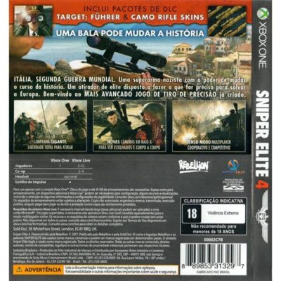 Sniper Elite 4 Xbox One #2 (Jogo Mídia Física)