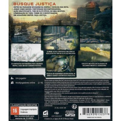 Sniper Ghost Warrior Contracts Xbox One (Jogo Mídia Física)