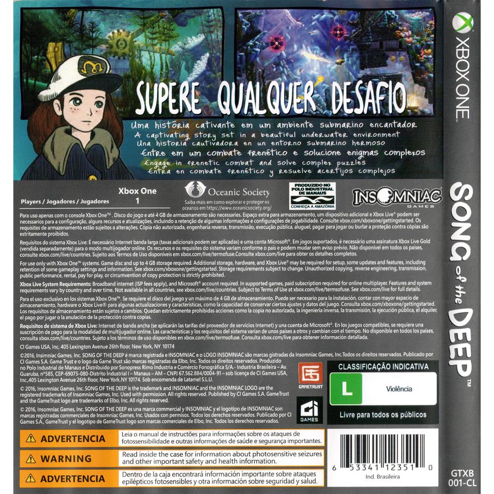 Song Of The Deep Xbox One #1 (Jogo Mídia Física)