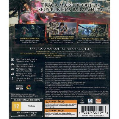 Soul Calibur Vi Xbox One (Jogo Mídia Física)