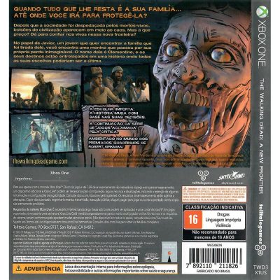 The Walking Dead A New Frontier Xbox One (Jogo Mídia Física)