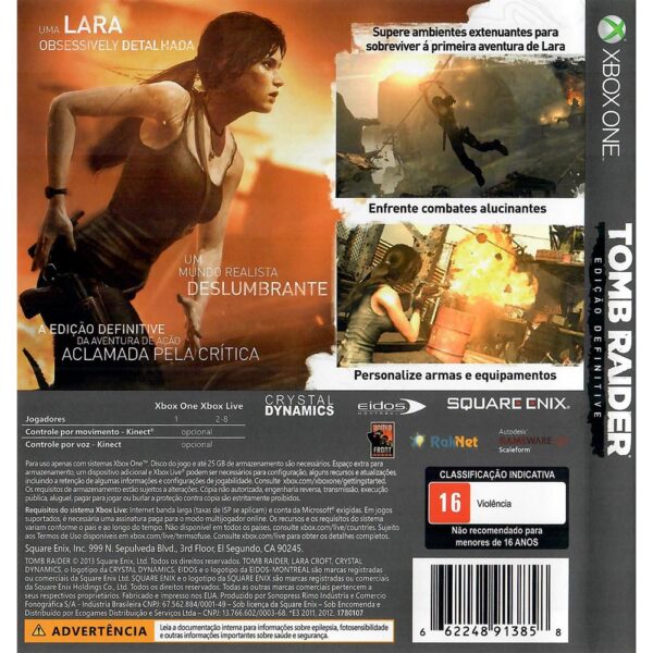 Tomb Raider Edição Definitive Xbox One (Jogo Mídia Física)