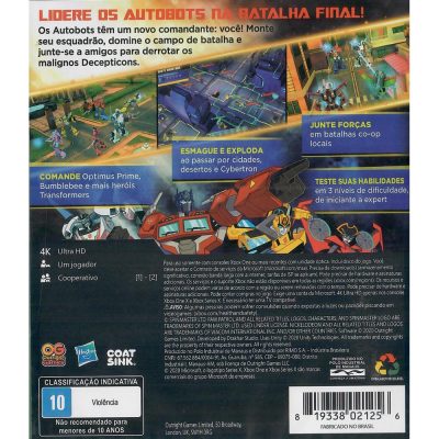 Transformers Campos De Batalha Xbox One (Jogo Mídia Física)