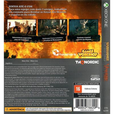 Warhammer The End Times Vermintide Xbox One (Jogo Mídia Física)