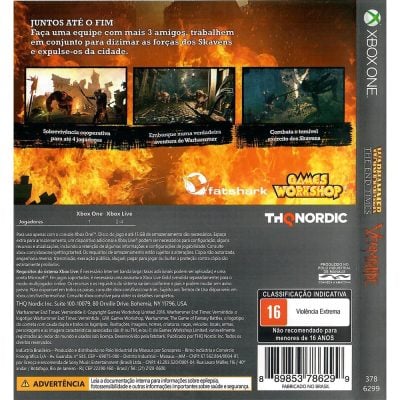 Warhammer The End Times Vermintide Xbox One (Jogo Mídia Física)