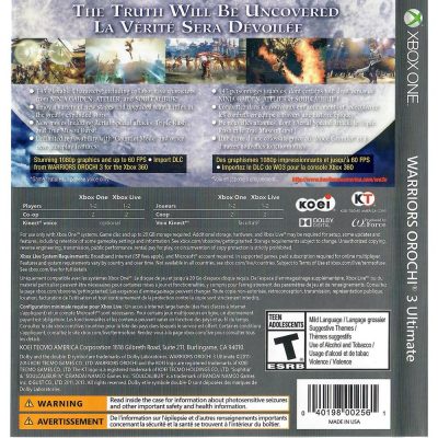 Warriors Orochi 3 Ultimate Xbox One (Jogo Mídia Física)