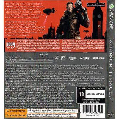 Wolfenstein The New Order - Xbox One