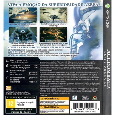 Ace Combat 7 Skies Unknown Xbox One (Jogo Mídia Física)