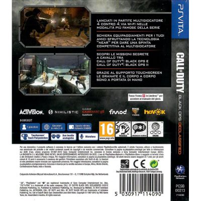 Call Of Duty Black Ops Declassified Psvita (Sem Manual)