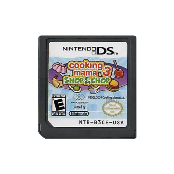 Cooking Mama 3 Shop E Chop Nintendo Ds (Jogo Mídia Física) (Somente Cartucho)