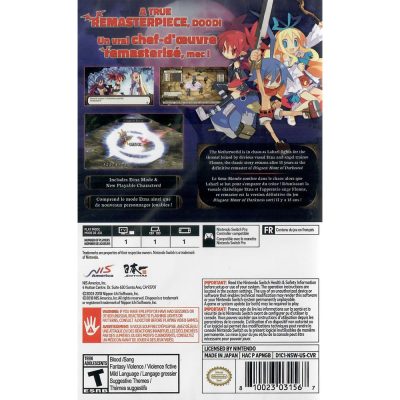 Disgaea 1 Complete Nintendo Switch (Jogo MÃdia FÃsica)
