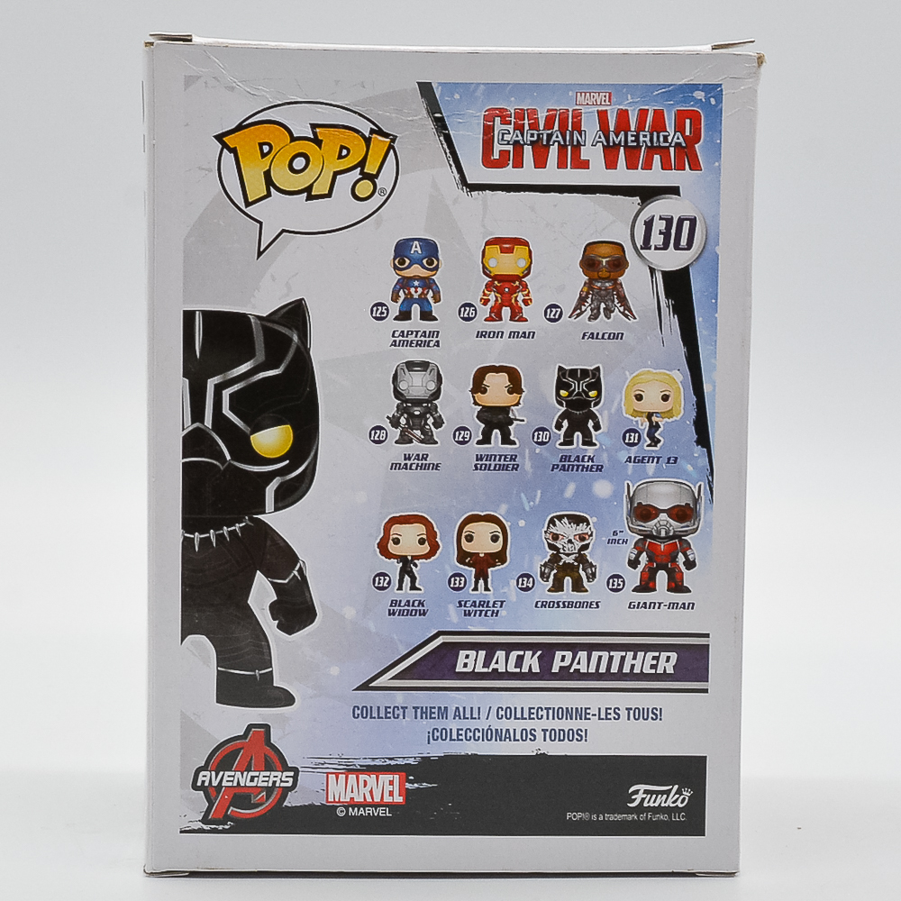 Funko Pop Black Panther 130 (Marvel) (Captain America Civil War) (Pantera Negra) #1