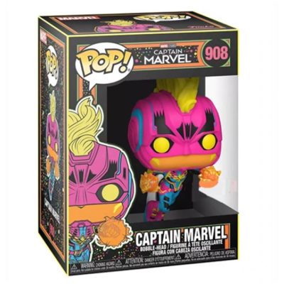 Funko Pop Marvel - Captain Marvel 908 (Neon Black Light) (Special Edition)