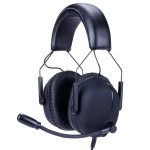 Headset Gamer Husky Tactical, Preto, Usb, Som Surrond 7.1 Com Placa De Som, Drivers 2X 30Mm + 2X 40Mm - Httc001