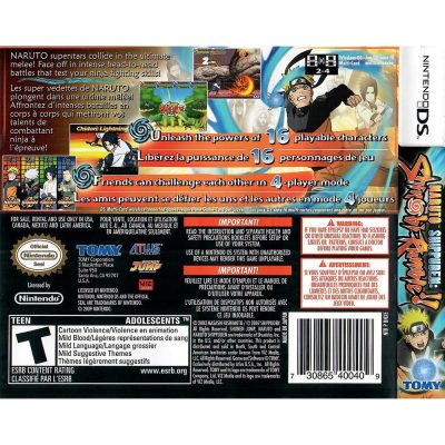 Naruto Shippuden Shinobi Rumble Nintendo Ds (Jogo Mídia Física)