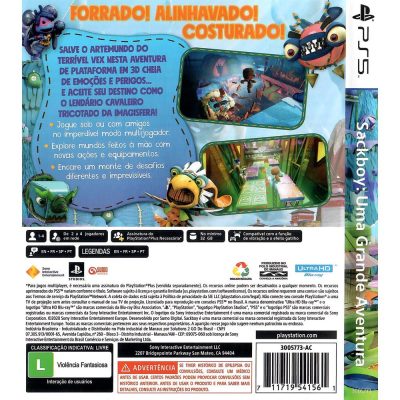 Sackboy Uma Grande Aventura - Ps5