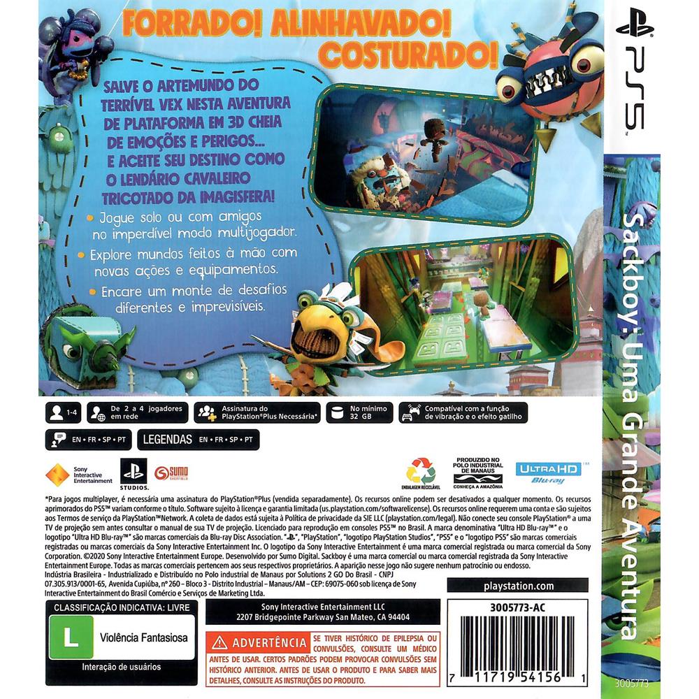 Jogo Sackboy PS5