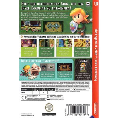 The Legend Of Zelda Links Awakening Nintendo Switch (Alemão) (Jogo Mídia Física)