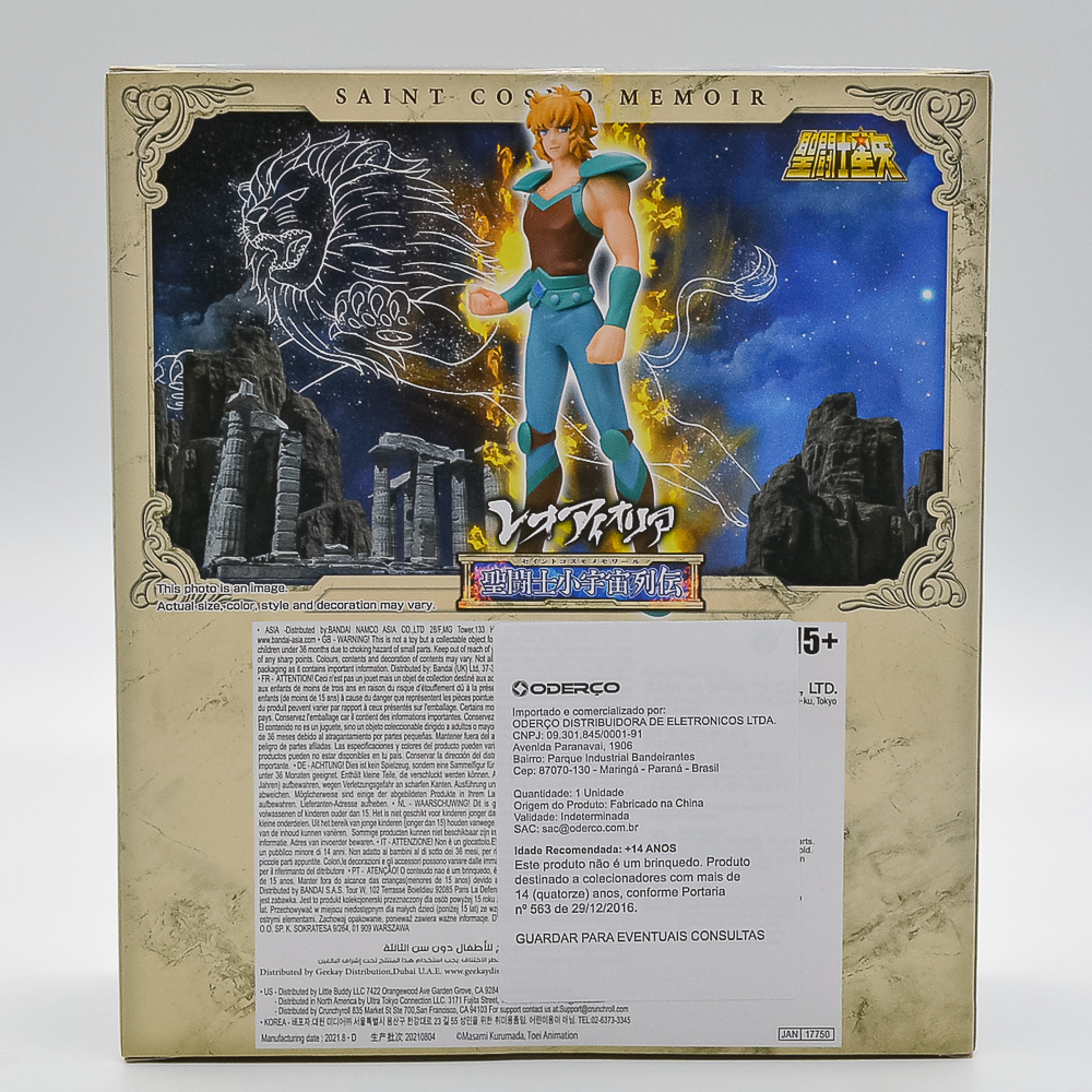 Action Figure Aiolia De Leao (Cavaleiros Do Zodiaco) (Saint Cosmo Memoir Lion) Bandai Banpresto