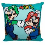 Almofada Mario E Luigi Fibra Veludo 40X40cm