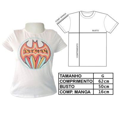 Camiseta Feminina Batman (Tam G) (Exposição)