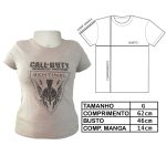 Camiseta Feminina Call Of Duty Sentinel Task Force (Tam G) (Exposição) Camiseta Feminina Call Of Duty Sentinel Task Force (Tam G) (Exposição)