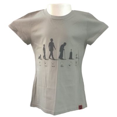 Camiseta Feminina Evolução (Tam P) (Exposição)