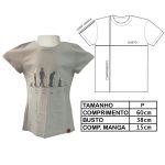 Camiseta Feminina Evolução (Tam P) (Exposição) Camiseta Feminina Evolução (Tam P) (Exposição)