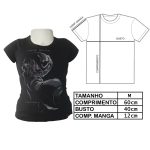 Camiseta Feminina Hes Back (Tam M) (Exposição) Camiseta Feminina Hes Back (Tam M) (Exposição)