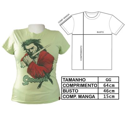 Camiseta Feminina Samurai X (Tam Gg) (Exposição)