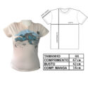 Camiseta Feminina Tartaruga Ninja Praia (Tam Gg) (Exposição)