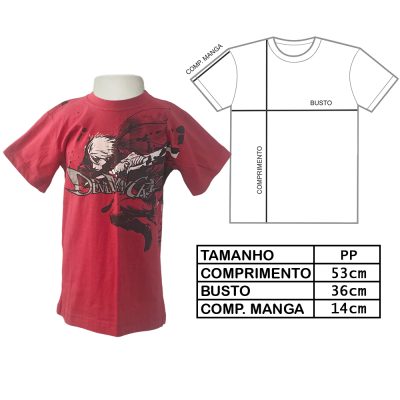 Camiseta Infantil Devil May Cry (Tam Pp) (Exposição)