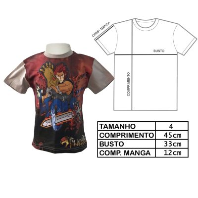 Camiseta Infantil Thundercats (Tam 4) (Exposição)