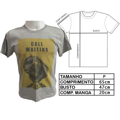 Camiseta Unissex Call Waiting (Tam P) (Exposição)