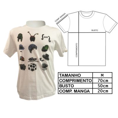 Camiseta Unissex Chaves Referências (Tam M) (Exposição)