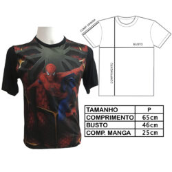 Camiseta Unissex Homem Aranha (Tam P) (Exposição)