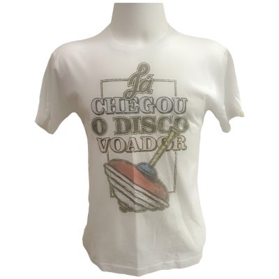 Camiseta Unissex Já Chegou O Disco Voador (Tam M) (Exposição)